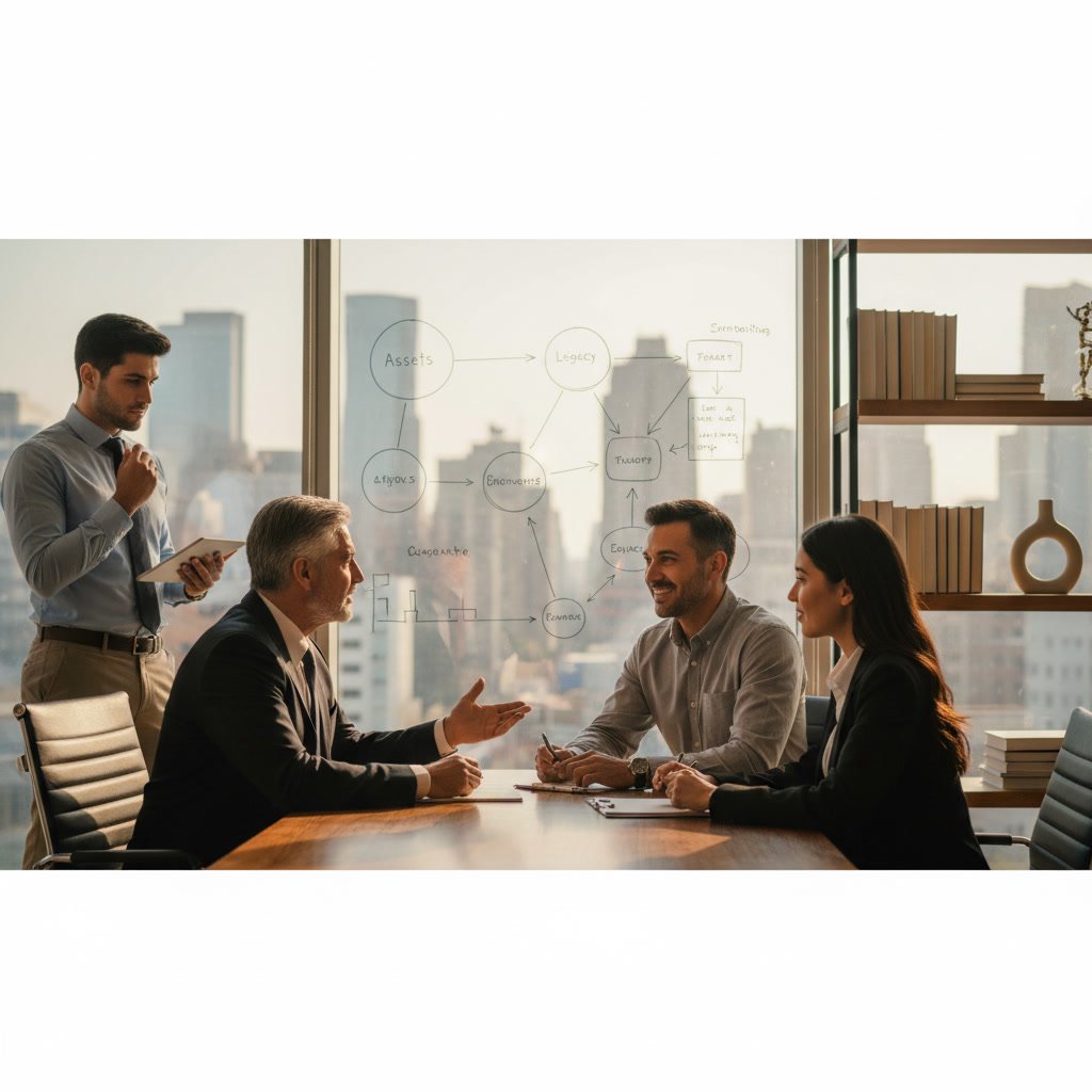Florida business owner receiving bilingual tax consultation and strategic planning advice