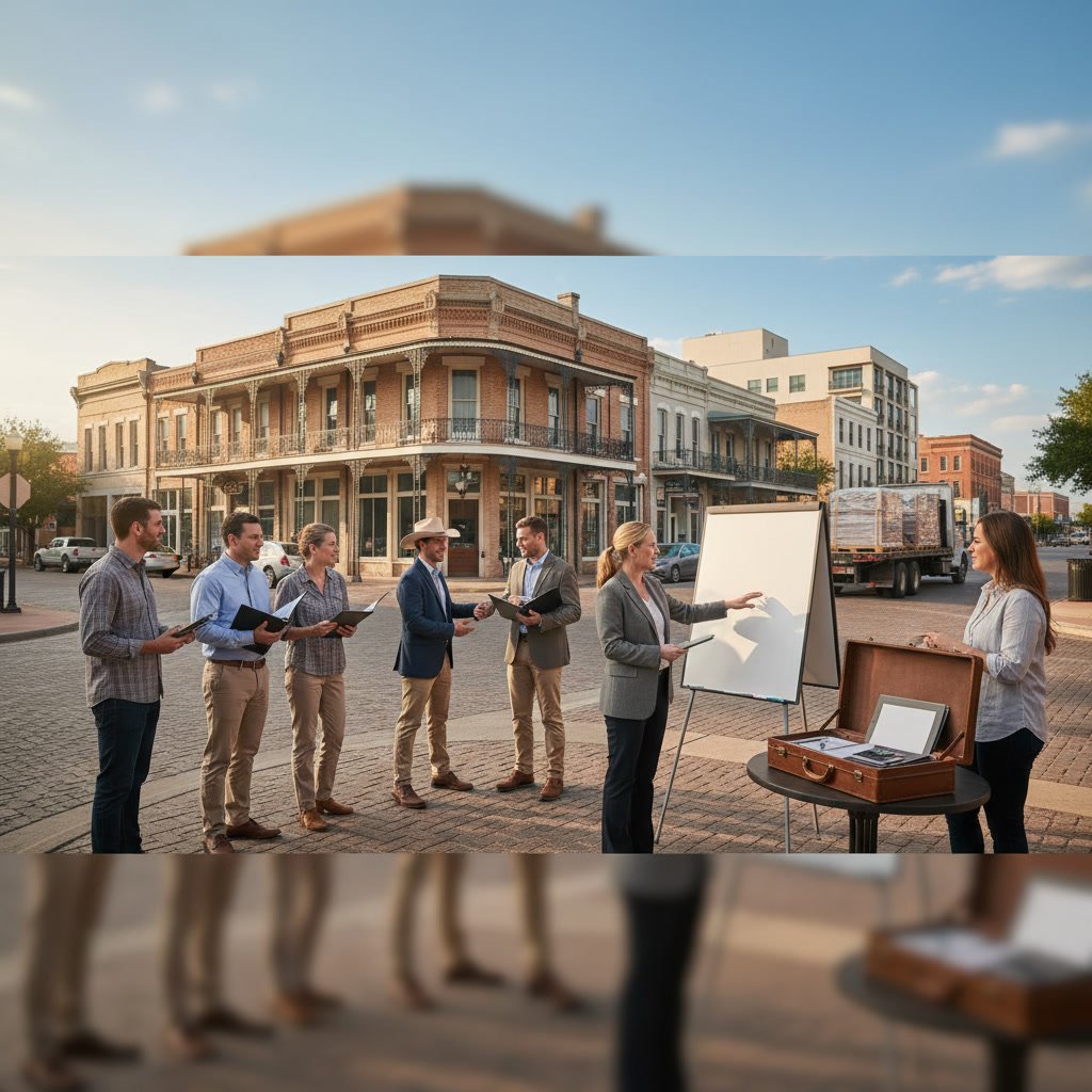 Texas business owner reviewing financial consultation tax deductions with professional accountant