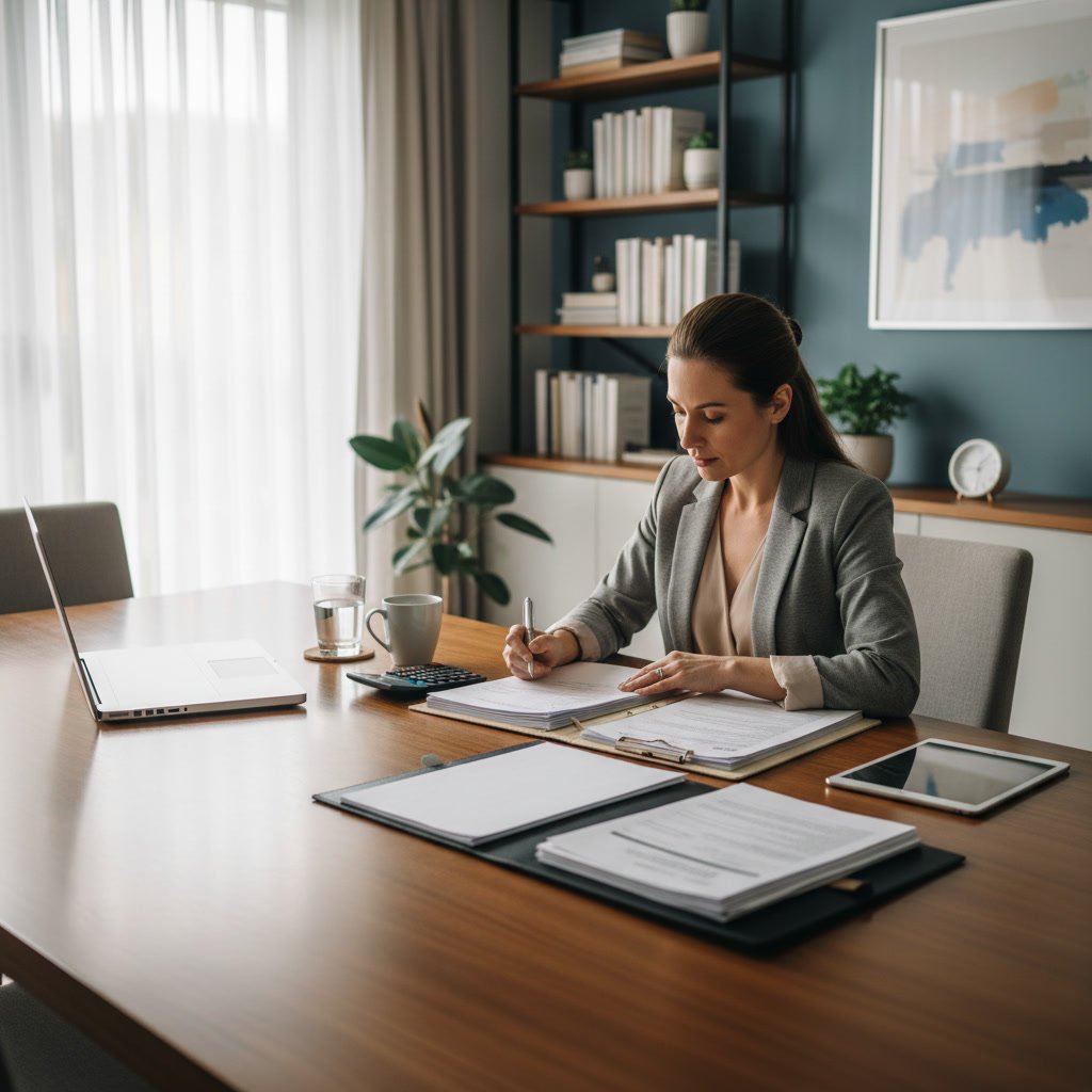 mortgage application documents and financial checklist for loan consultation