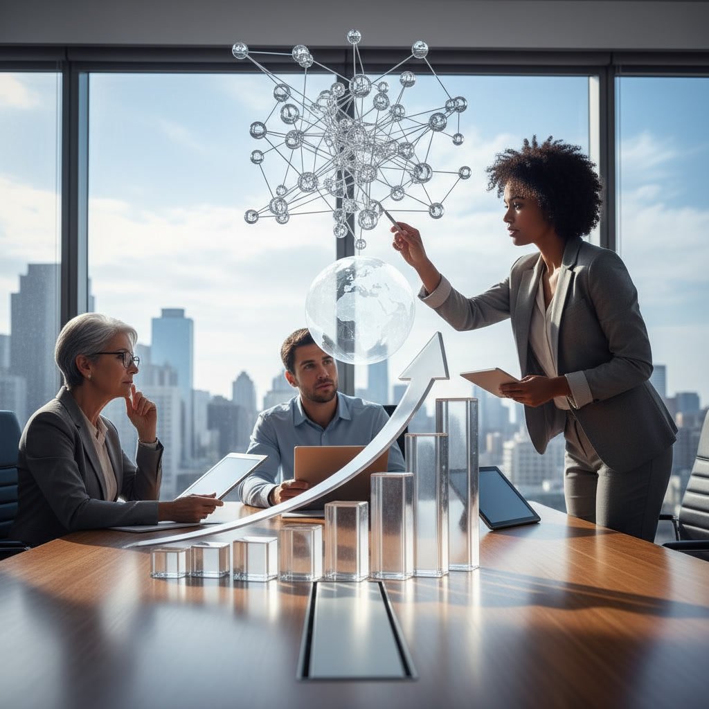 Tax planning strategy session with financial charts and projections